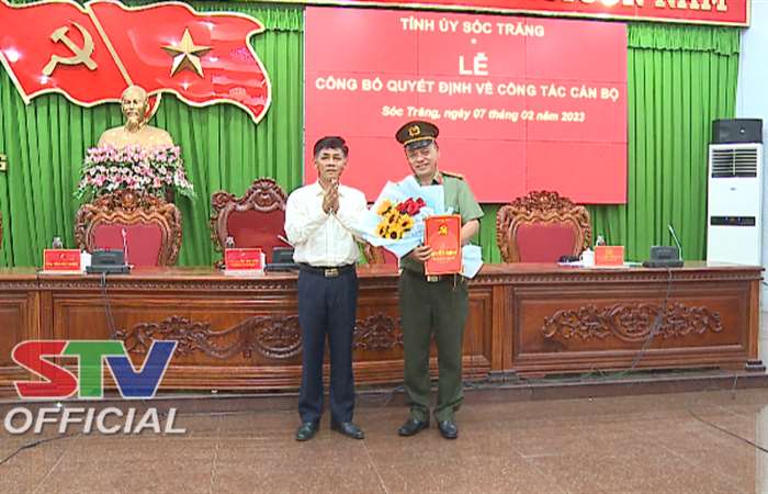 Ban Thường vụ Tỉnh ủy Sóc Trăng chỉ định Đại tá Bùi Quốc Khánh giữ chức Bí thư Đảng uỷ Công an tỉnh  

