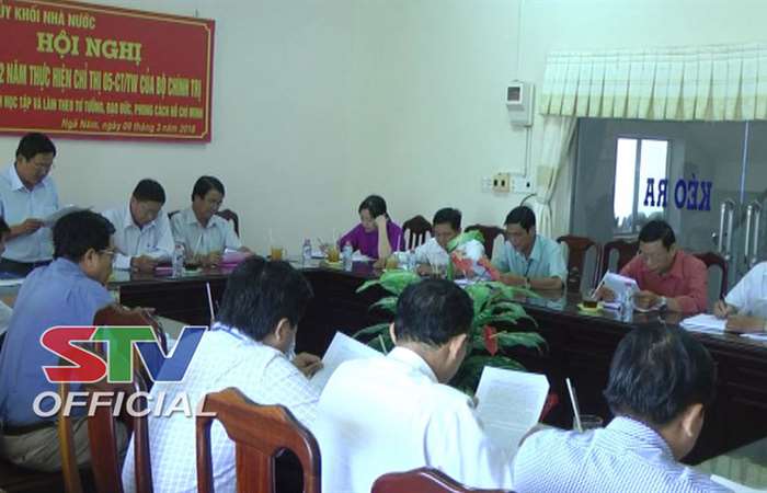 Đảng ủy Khối Nhà nước thị xã Ngã Năm sơ kết 2 năm thực hiện Chỉ thị số 05 của Bộ Chính trị.
