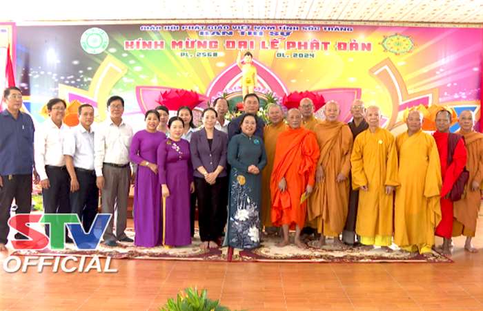 Tỉnh uỷ Sóc Trăng chúc mừng Đại lễ Phật đản PL.2568 - DL.2024