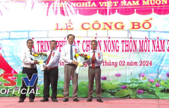 Xã Trinh Phú, huyện Kế Sách đạt chuẩn Nông thôn mới