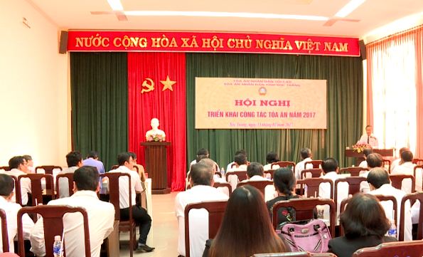 Tòa án nhân dân tỉnh Sóc Trăng tổng kết công tác Tòa án năm 2016 và triển khai nhiệm vụ năm 2017