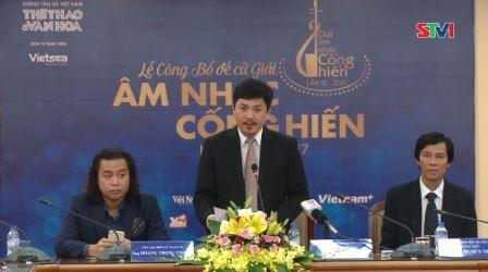 Công bố danh sách đề cử giải âm nhạc cống hiến 2017
