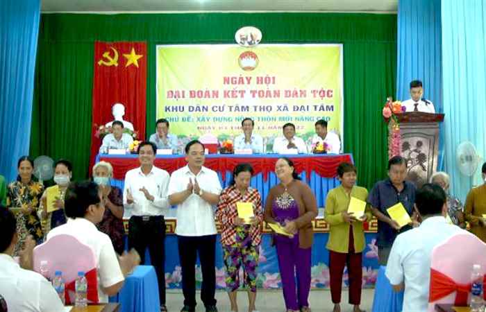 Ấp Tâm Thọ làm điểm tổ chức Ngày hội đại đoàn kết toàn dân tộc