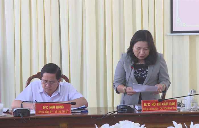 Ban Thường vụ Thị uỷ Vĩnh Châu tỏi chức cuộc họp tháng 2-2023