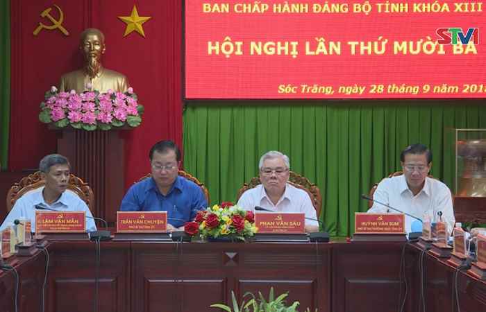 Ban chấp hành Đảng bộ tỉnh Sóc Trăng hội nghị lần thứ 13, kiểm điểm giữa nhiệm kỳ thực hiện nghị quyết đại hội XIII nhiệm kỳ 2015 - 2020