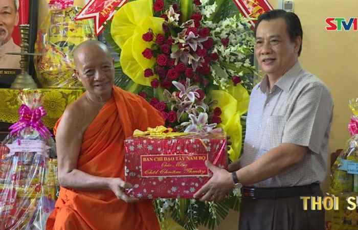 Ban chỉ đạo Tây Nam Bộ chúc tết CholChnamThmay 2017 tại Sóc Trăng