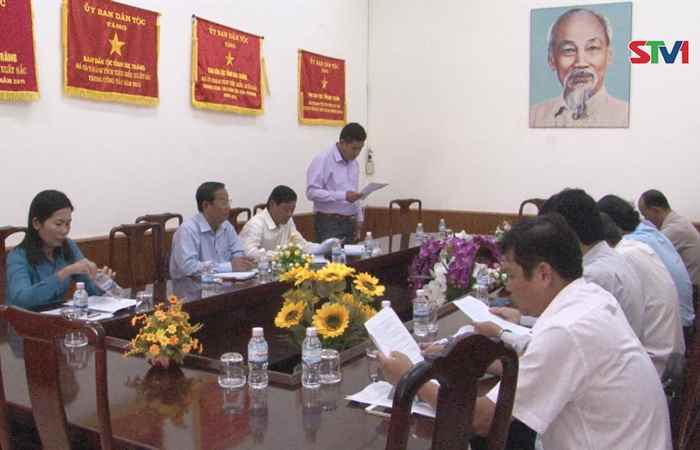 Ban Dân tộc Sóc Trăng họp bàn kế hoạch tổ chức các ngày lễ, tết của đồng bào Khmer năm 2018