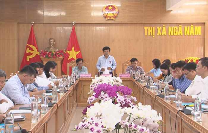 Ban Kinh tế - Ngân sách HĐND tỉnh giám sát việc quản lý quy hoạch và phát triển đô thị tại thị xã Ngã Năm