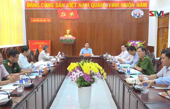 Ban Thường vụ Huyện ủy Mỹ Tú triển khai nhiệm vụ tháng 6 năm 2024