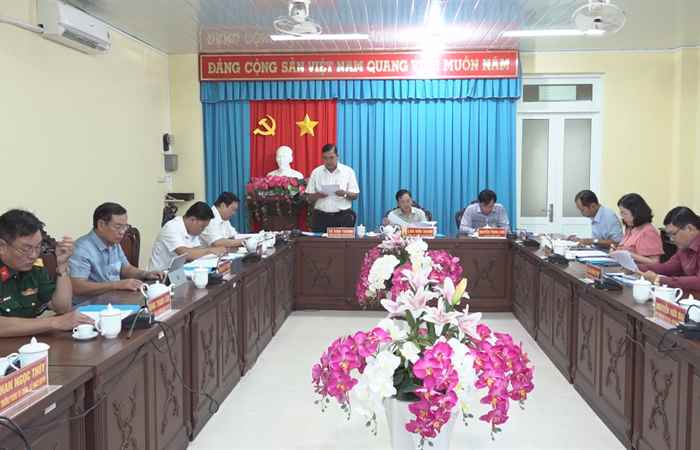 Trần Đề: Ban Thường vụ Huyện ủy đánh giá việc thực hiện Nghị quyết năm 2023
