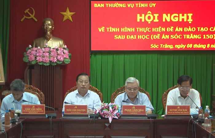 Ban thường vụ Tỉnh ủy Sóc Trăng họp về tình hình thực hiện đề án ST 150