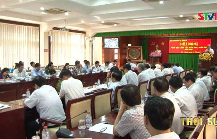 Ban Thường vụ Tỉnh ủy Sóc Trăng tổng kết công tác kiểm tra, giám sát năm 2017