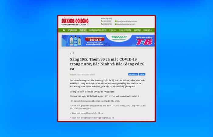 Bản tin chung tay phòng chống covid - 19 (19-05-2021)