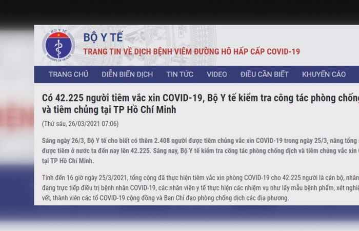 Bản tin chung tay phòng chống dịch Covid - 19 (26-03-2021)