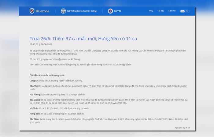 Bản tin chung tay phòng chống dịch covid-19 (26-06-2021)