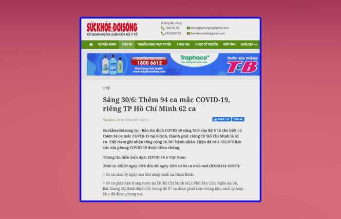 Bản tin chung tay phòng, chống dịch Covid - 19 (30-06-2021)