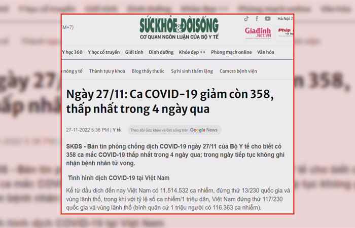 Bản tin chung tay phòng, chống dịch COVID19-19 (28-11-2022)