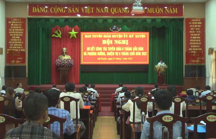 Mỹ Xuyên: Ban Tuyên giáo triển khai nhiệm vụ 6 tháng cuối năm 2022