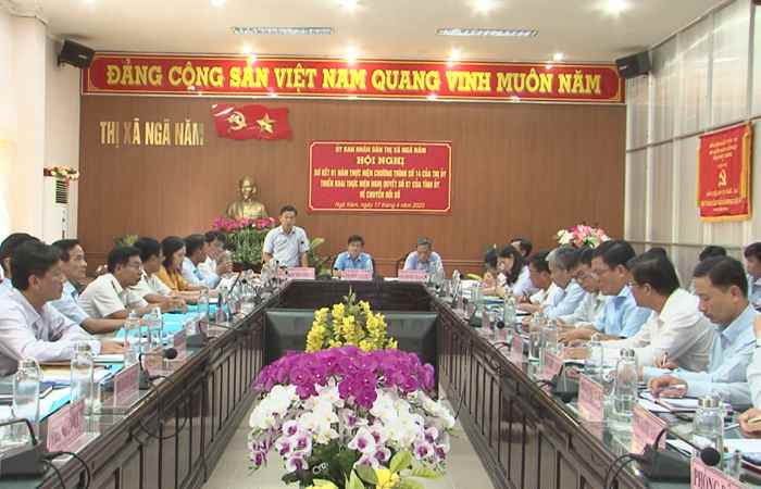 Công tác Chuyển đổi số trên địa bàn thị xã Ngã Năm