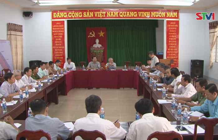 Bí thư Tỉnh ủy Sóc Trăng làm việc với thị trấn An Lạc Thôn