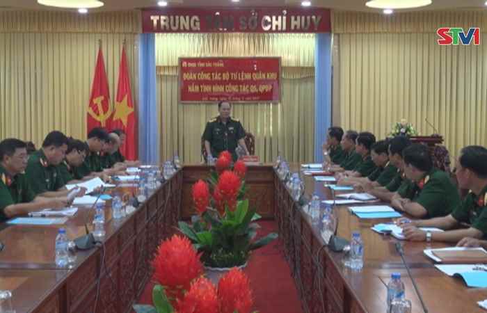 Bộ Tư lệnh Quân khu 9 làm việc tại Sóc Trăng