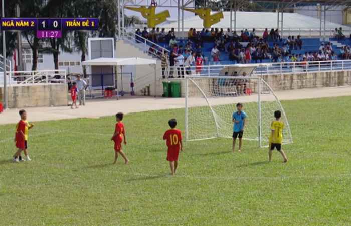 Bóng đá nhi đồng tranh Cúp STV lần I/2017 - Ngã Năm 2 vs Trần Đề 1 17-09-2017