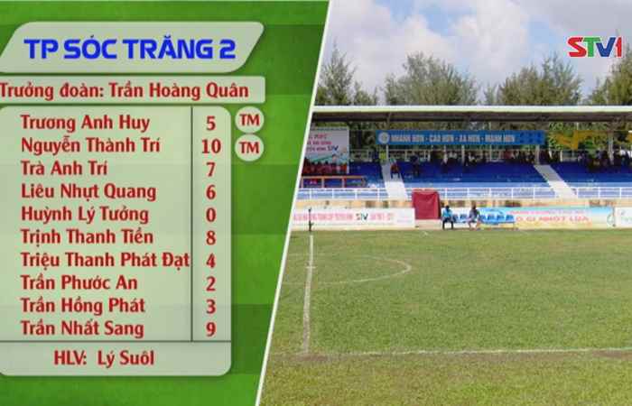 Bóng đá nhi đồng tranh Cúp STV lần I/2017 - Sóc Trăng 2 vs Trần Đề 3 17-09-2017