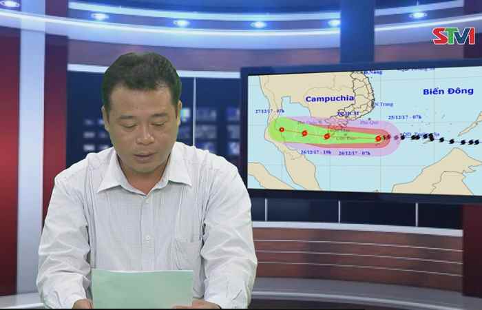 Cập nhật tình hình "BÃO SỐ 16 (TEMBIN)" vào lúc 10h44 ngày 25-12-2017