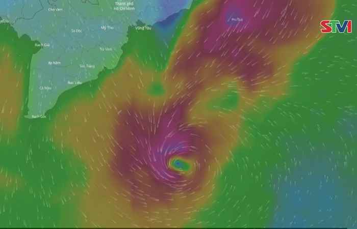 Cập nhật tình hình "BÃO SỐ 16 (TEMBIN)" vào lúc 14h53 ngày 25-12-2017