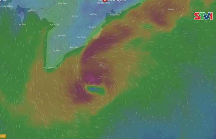 Cập nhật tình hình "BÃO SỐ 16 (TEMBIN)" vào lúc 21h40 ngày 25-12-2017