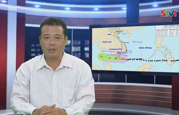 Cập nhật tình hình "BÃO SỐ 16 (TEMBIN)" vào lúc 21h40 ngày 25-12-2017