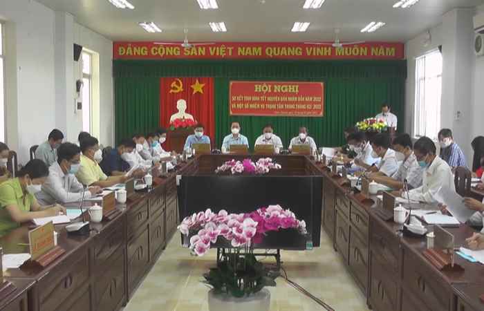 Châu Thành: Sơ kết trước, trong và sau Tết Nguyên đán Nhâm Dần năm 2022