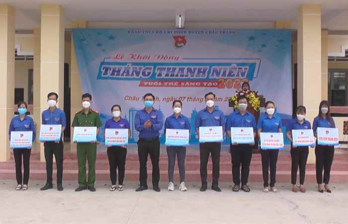 Huyện đoàn Châu Thành khởi động tháng Thanh niên năm 2022