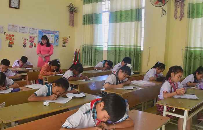 Châu Thành: Hội thi viết chữ đẹp cấp Tiểu học năm học 2023-2024