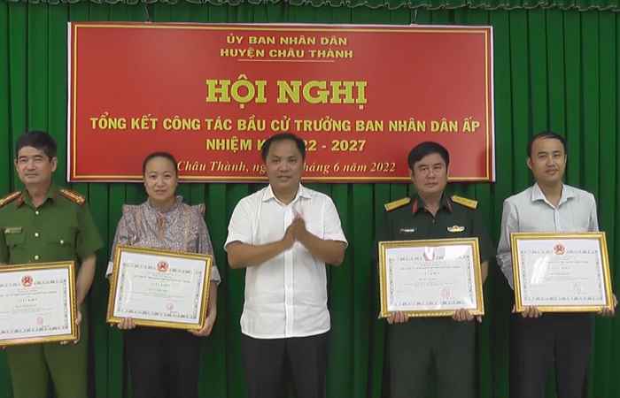 Châu Thành có 56 Trưởng ban Nhân dân ấp được bầu tín nhiệm  