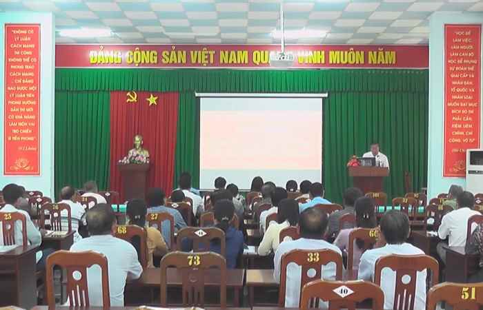 Châu Thành bồi dưỡng lý luận Chính trị và Nghiệp vụ cho cán bộ Mặt trận cơ sở  