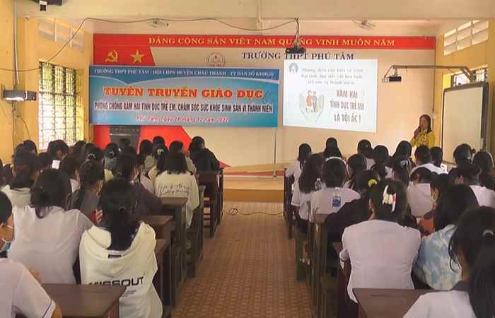 Hội LHPN huyện Châu Thành tuyên truyền phòng, chống xâm hại tình dục trẻ em, chăm sóc sức khỏe sinh sản vị thành niên