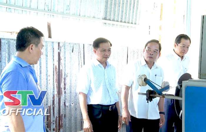 Chủ tịch UBND tỉnh Sóc Trăng khảo sát, nắm tình hình hoạt động sản xuất của doanh nghiệp, hợp tác xã, cơ sở sản xuất nhỏ và vừa  