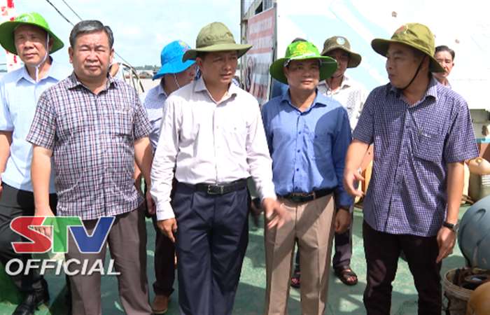 Chủ tịch UBND tỉnh Sóc Trăng kiểm tra tình hình khai thác, vận chuyển Cát phục vụ Dự án Cao tốc