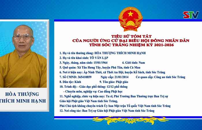 Chương trình hành động của ứng cử viên đại biểu HĐND tỉnh Sóc Trăng nhiệm kỳ 2021-2026 đơn vị số 06 - Huyện Kế Sách (Kỳ 1)