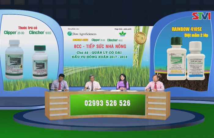 Chương trình tọa đàm BBC Tiếp sức cùng nhà nông - Quản lí cỏ dại đầu vụ đông xuân 2017 - 2018