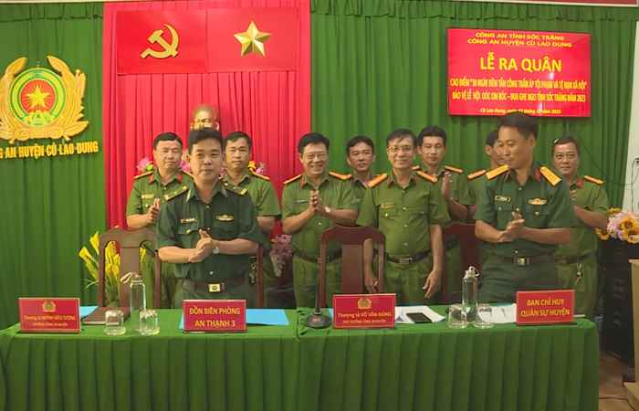 Công an huyện Cù Lao Dung ra quân cao điểm tấn công trấn áp tội phạm và tệ nạn xã hội