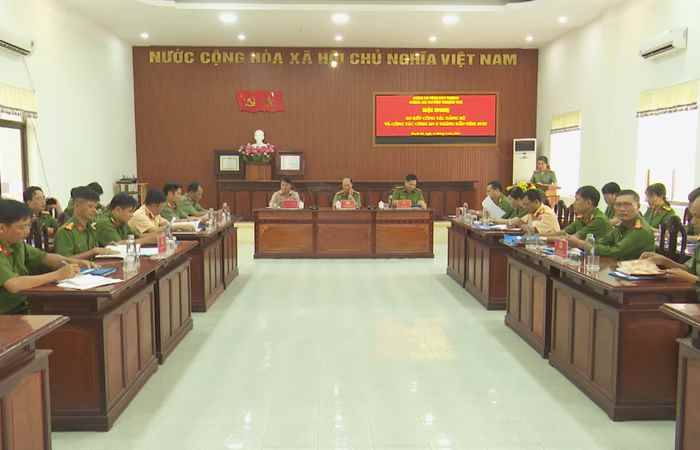 Công an huyện Thạnh Trị sơ kết 6 tháng đầu năm 2023
