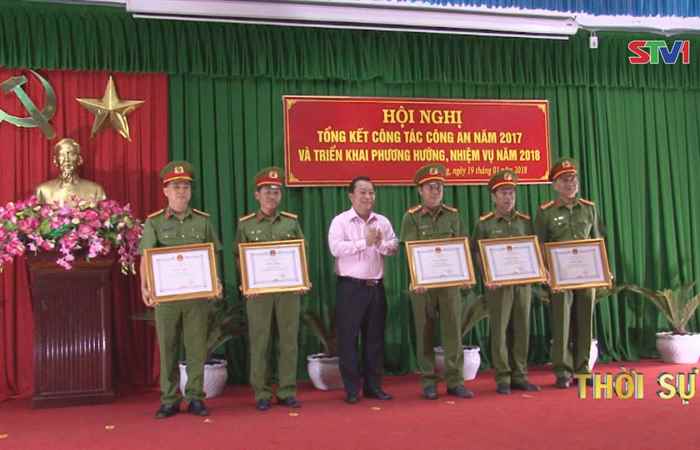 Công an Sóc Trăng tổng kết công tác năm 2017