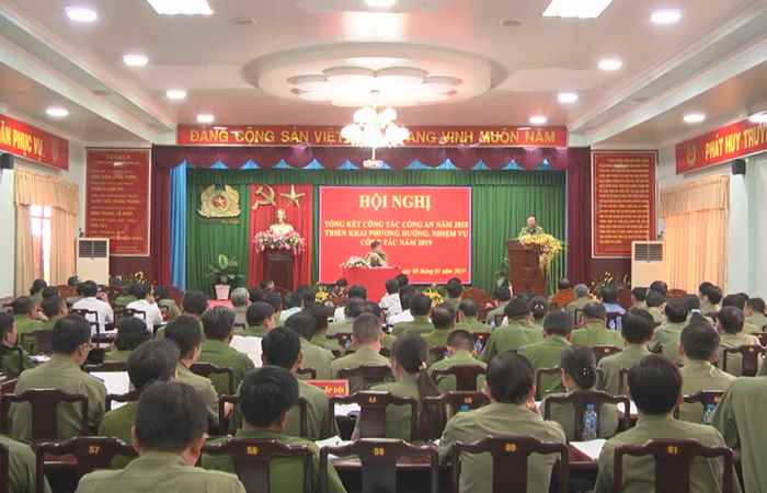 Công an Sóc Trăng tổng kết công tác năm 2018