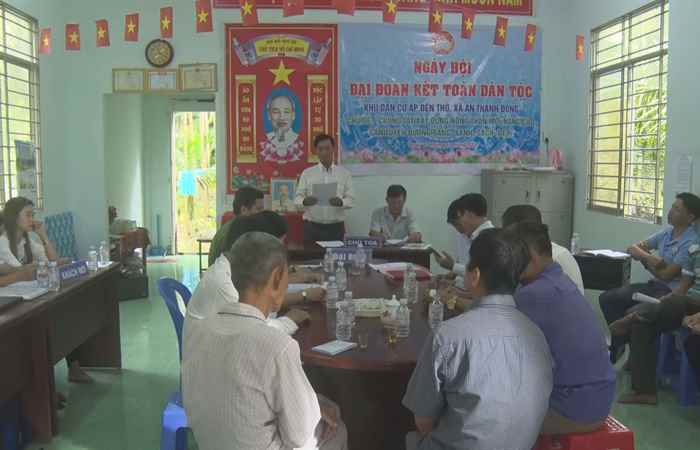 Ngày hội Đại đoàn kết toàn Dân tộc ở Khu dân cư ấp Đền Thờ, xã An Thạnh Đông