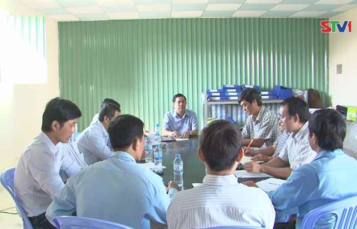 Cuộc họp giao ban về tiến độ thi công Bệnh viện sản nhi Sóc Trăng