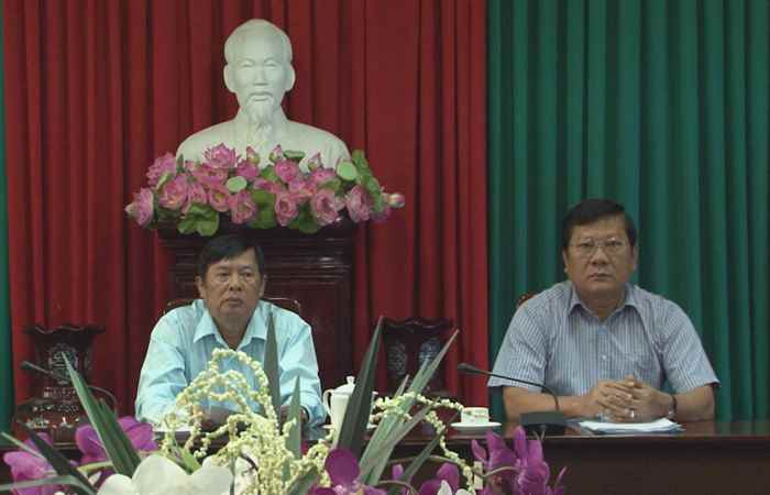 Cuộc họp xét đạt chuẩn nông thôn mới xã Gia Hòa 1 và Gia Hòa 2, huyện Mỹ Xuyên.