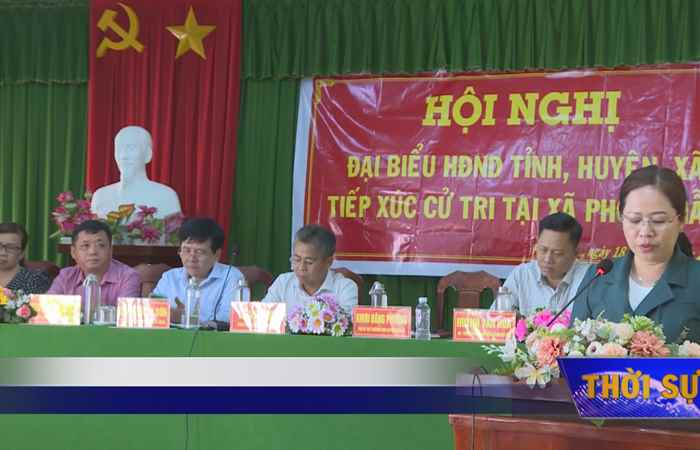 Kế Sách: Đại biểu HĐND 3 cấp tiếp xúc cử tri xã Phong Nẫm và thị trấn An Lạc Thôn