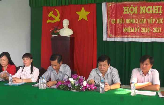 Đại biểu HĐND 3 cấp tiếp xúc cử tri xã Thạnh Tân huyện Thạnh Trị